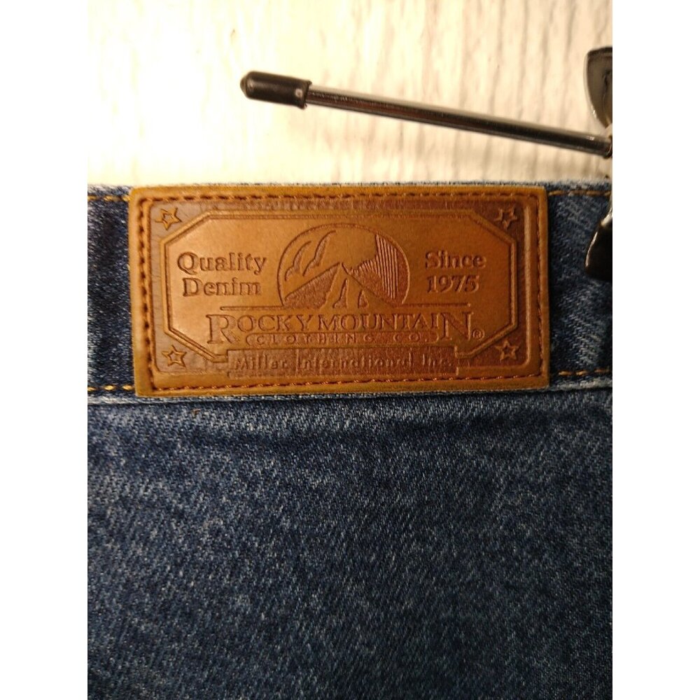 Vtg Rocky Mountain BareBack Jeans Women 17/18 XL Blue High Waist Rockies Western - Picture 3 of 8